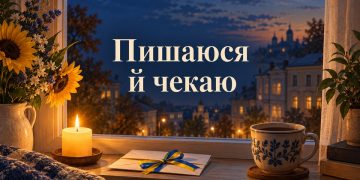 Слова підтримки військовому: свічка, лист і синьо-жовта стрічка на підвіконні