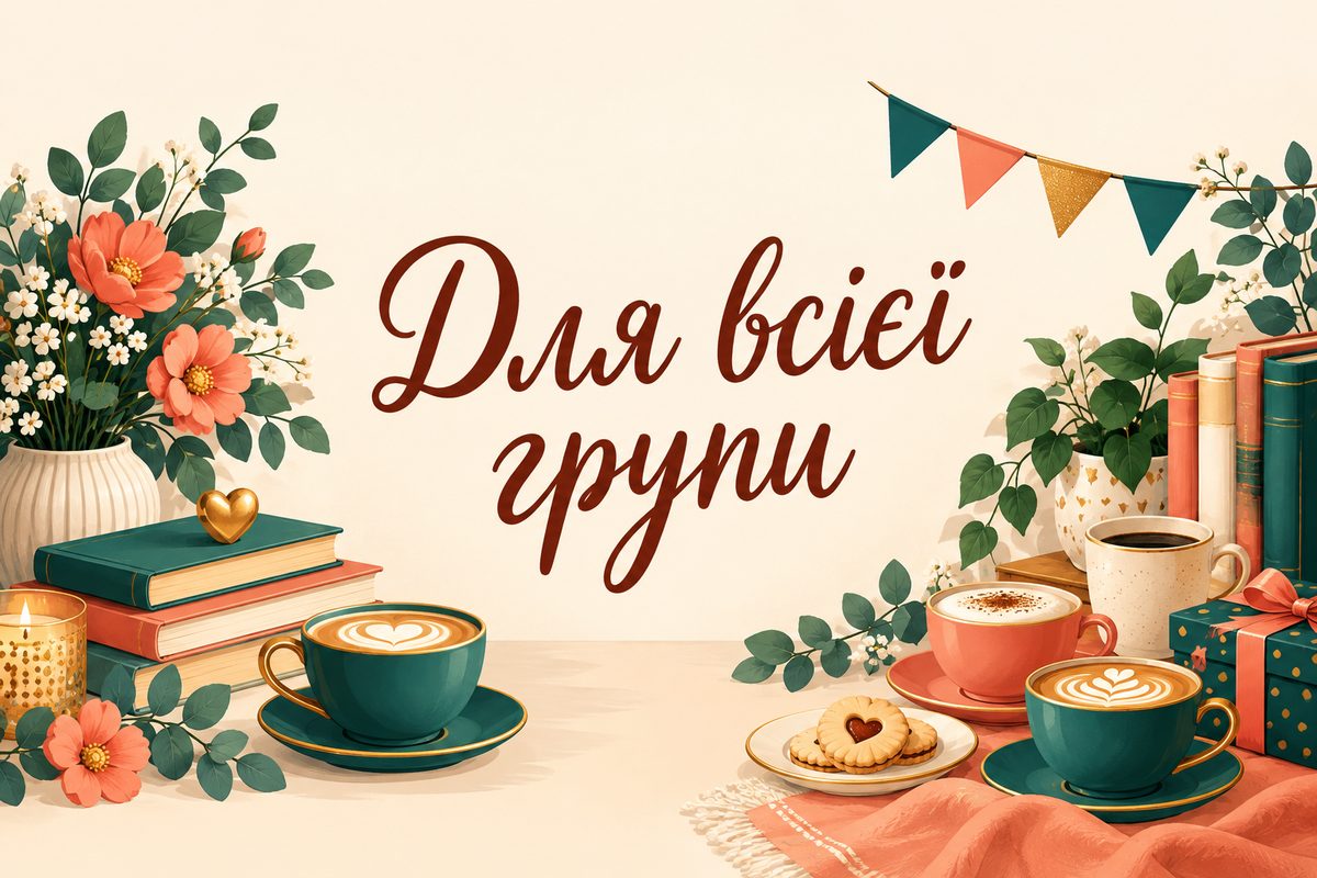 Для всієї групи - листівка з Днем студента з днем народження