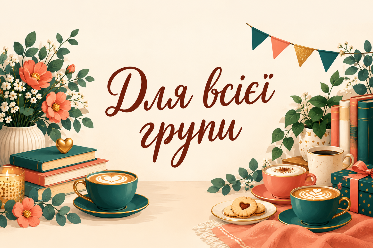 Для всієї групи - листівка з Днем студента з днем народження