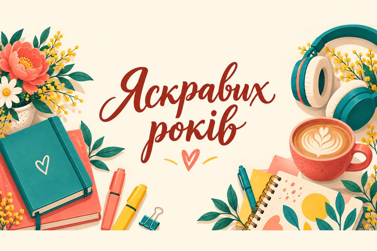 Яскравих років - листівка з Днем студента з днем народження