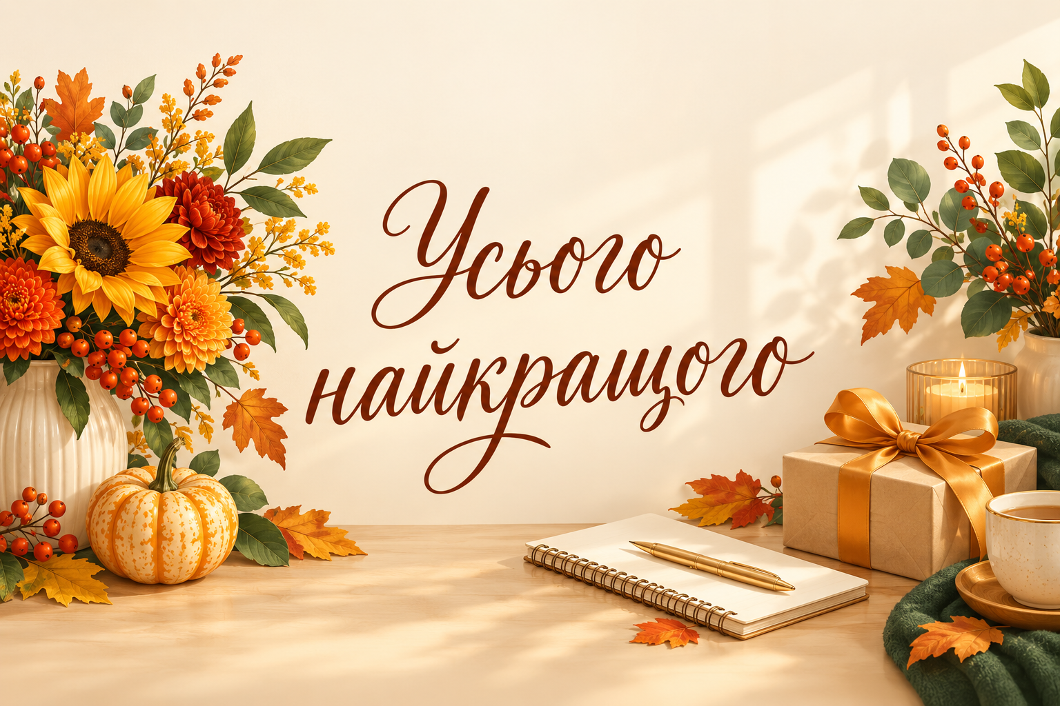 Усього найкращого - листівка з Днем студента з днем народження