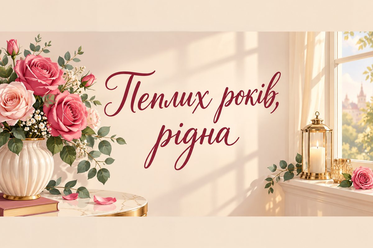 Теплих років, рідна - листівка з ювілеєм