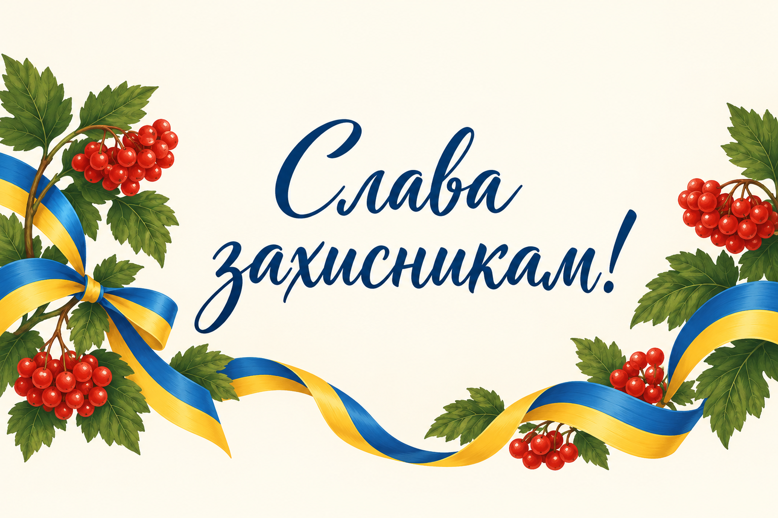 Слава захисникам! - листівка з Днем ЗСУ з днем народження