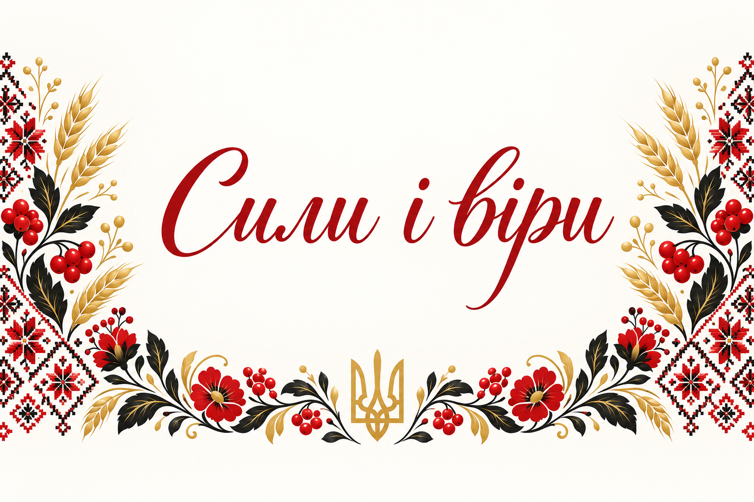 Сили і віри - листівка з Днем ЗСУ з днем народження