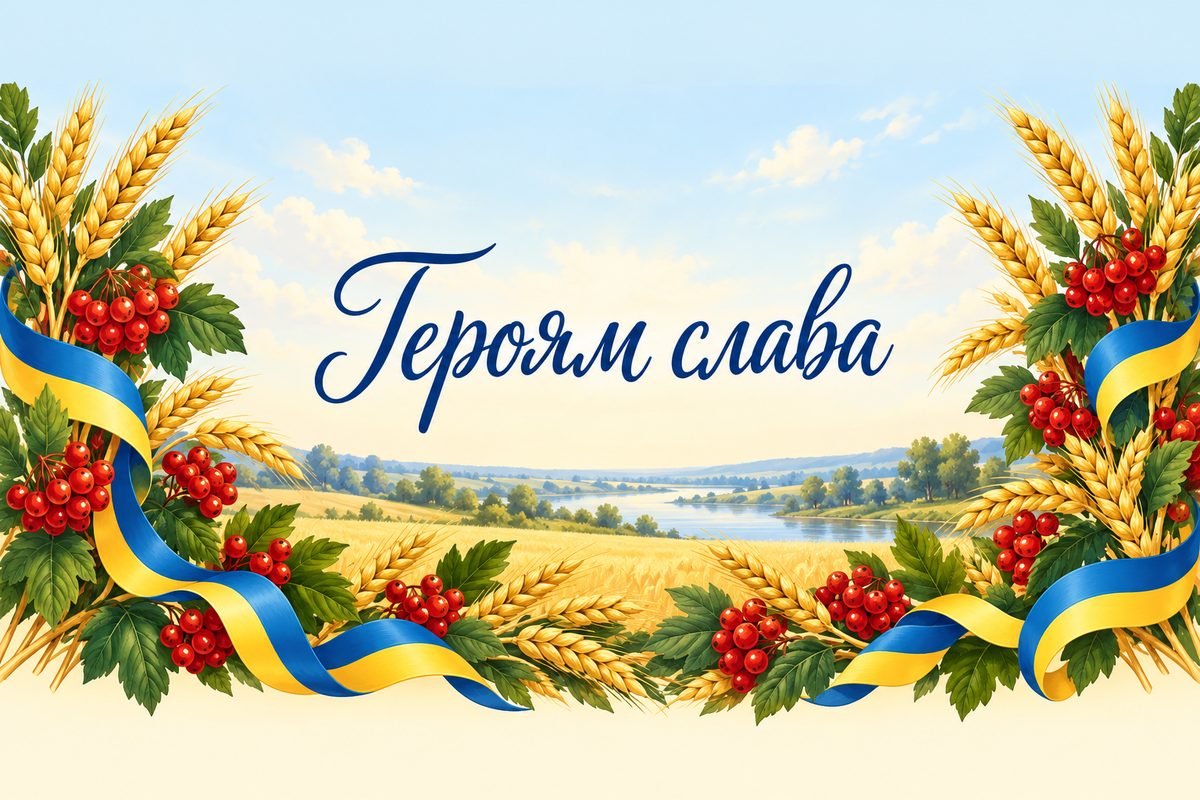 Героям слава - листівка з Днем ЗСУ з днем народження